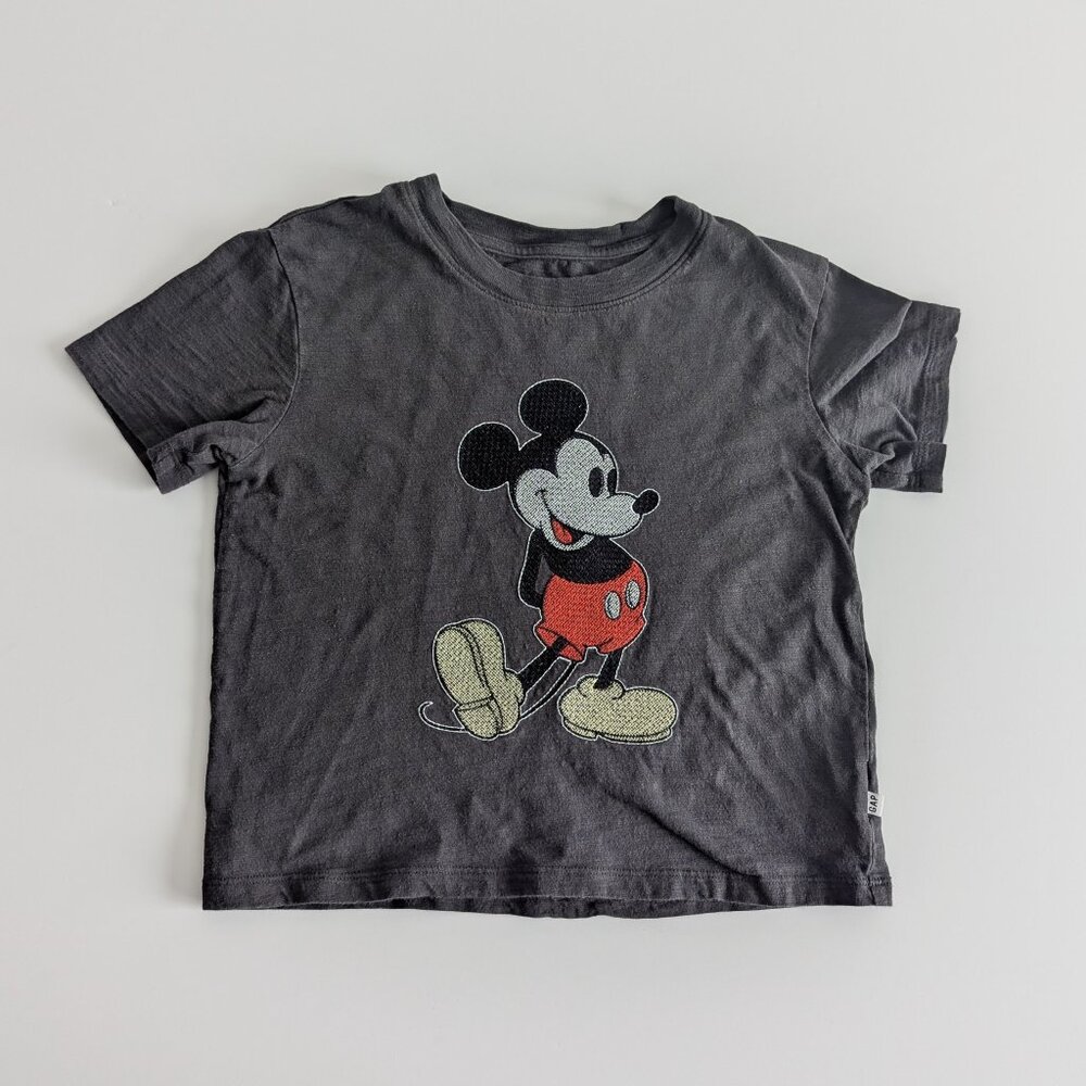GAPKids DISNEY Mickey Mouse Embroidered Shirt GUC size MEDIUM